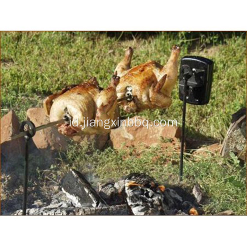 Sistem Rotisserie Api Unggun untuk Pemanggang